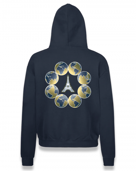 navy blue oversized hoodie